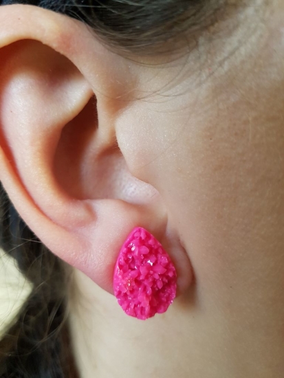 Preview: Krater Tropfen Ohrstecker